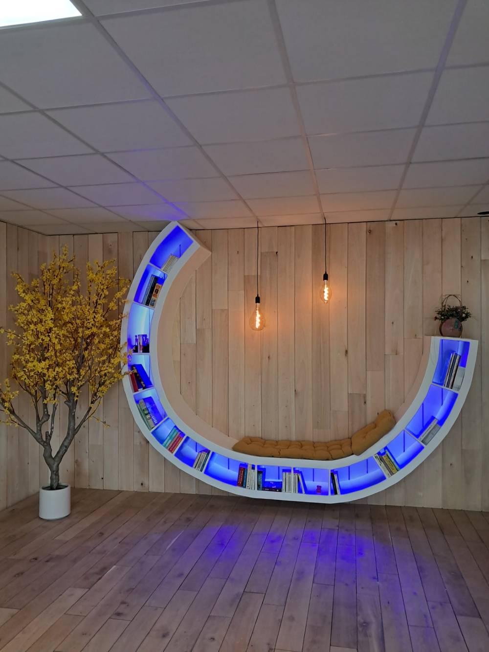 photo bibliothèque showroom